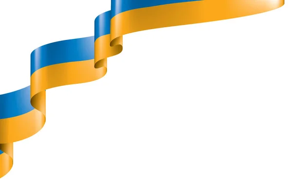 Ukraine Flagge, Vektorabbildung auf weißem Hintergrund — Stockvektor