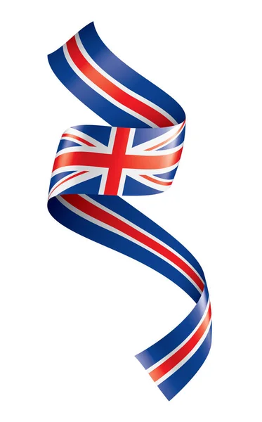 Флаг Великобритании, векторная иллюстрация на белом фоне — стоковый вектор