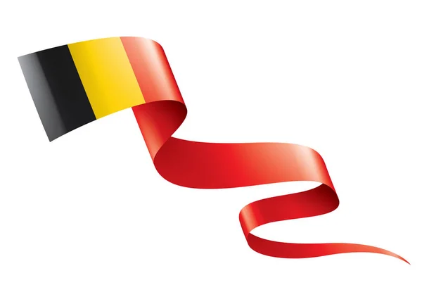 Belgium flag, vector illustration on a white background — Stock Vector