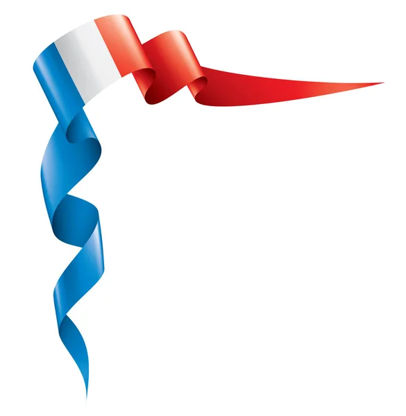Frankrike flagga, vektor illustration på en vit bakgrund. — Stock vektor