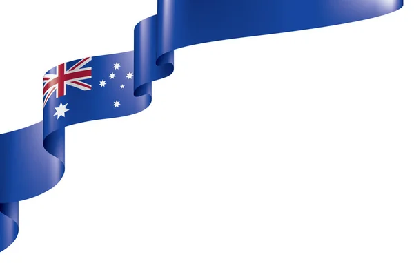 Bandera de Australia, ilustración vectorial sobre fondo blanco. — Archivo Imágenes Vectoriales