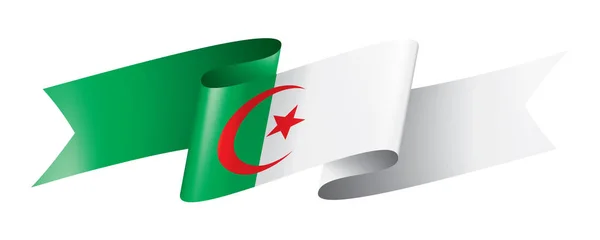 Flaga Algierii, ilustracja wektora na białym tle — Wektor stockowy