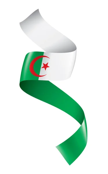 Drapeau Algérie, illustration vectorielle sur fond blanc — Image vectorielle