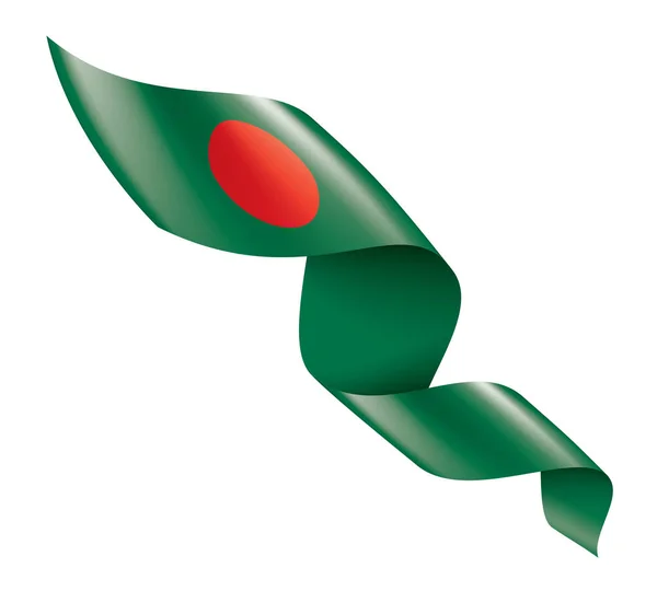 Bandeira de Bangladesh, ilustração vetorial sobre um fundo branco — Vetor de Stock