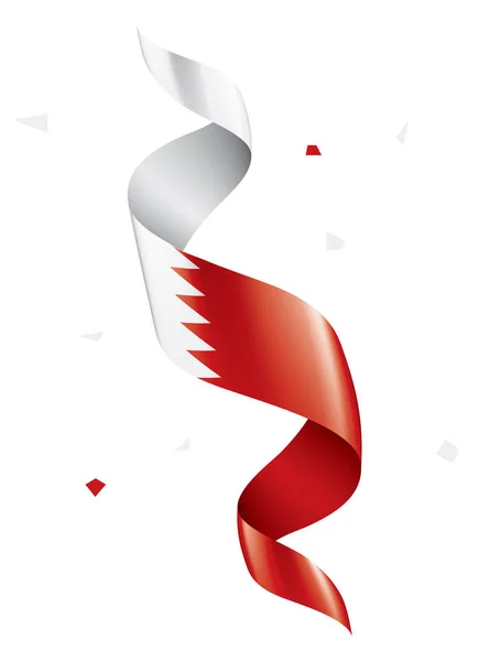 Drapeau Bahreïn, illustration vectorielle sur fond blanc — Image vectorielle