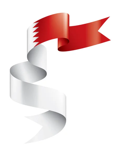 Σημαία Μπαχρέιν, διανυσματική απεικόνιση σε λευκό φόντο — Διανυσματικό Αρχείο