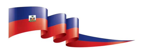 Haïti drapeau, illustration vectorielle sur fond blanc — Image vectorielle