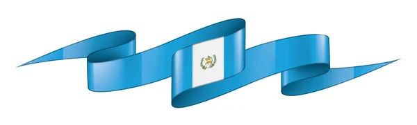 Vlajka Guatemaly, vektorové ilustrace na bílém pozadí — Stockový vektor