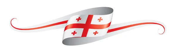 佐治亚旗子, 矢量例证在白色背景 — 图库矢量图片