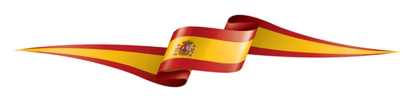 Bandera de España, ilustración vectorial sobre fondo blanco — Vector de stock