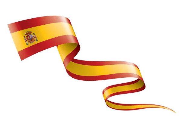 Bandera de España, ilustración vectorial sobre fondo blanco — Vector de stock