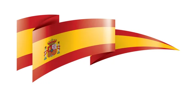 Spain flag, vector illustration on a white background — Stock Vector