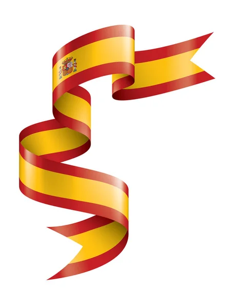 Флаг Испании, векторная иллюстрация на белом фоне — стоковый вектор