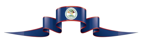Belize steag, ilustrație vectorială pe un fundal alb — Vector de stoc