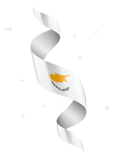Bandera de Chipre, ilustración vectorial sobre fondo blanco — Vector de stock