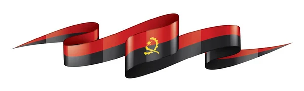 Angola bayrağı, beyaz bir arka plan üzerinde vektör çizim — Stok Vektör