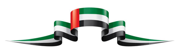 United Arab Emirates flag, vector illustration on a white background