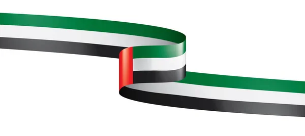 Förenade Arabemiraten flagga, vektorillustration på vit bakgrund — Stock vektor