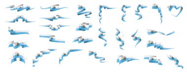 San Marino bayrağı, beyaz bir arka plan üzerinde vektör çizim