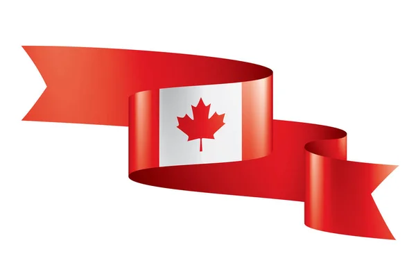 Kanada-Flagge, Vektorabbildung auf weißem Hintergrund — Stockvektor