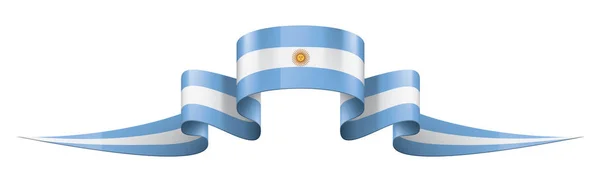 Bandeira da Argentina, ilustração vetorial sobre fundo branco — Vetor de Stock