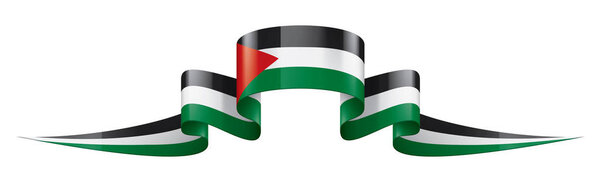 Palestine flag, vector illustration on a white background