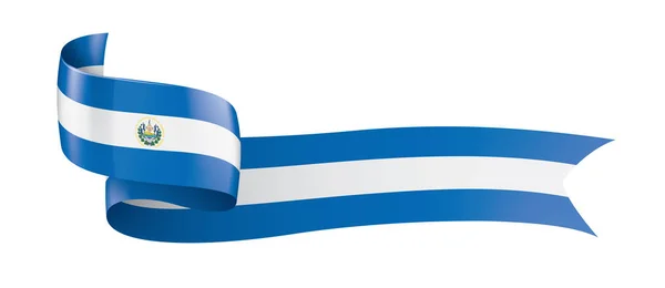 Bandera de Salvador, ilustración vectorial sobre fondo blanco — Vector de stock