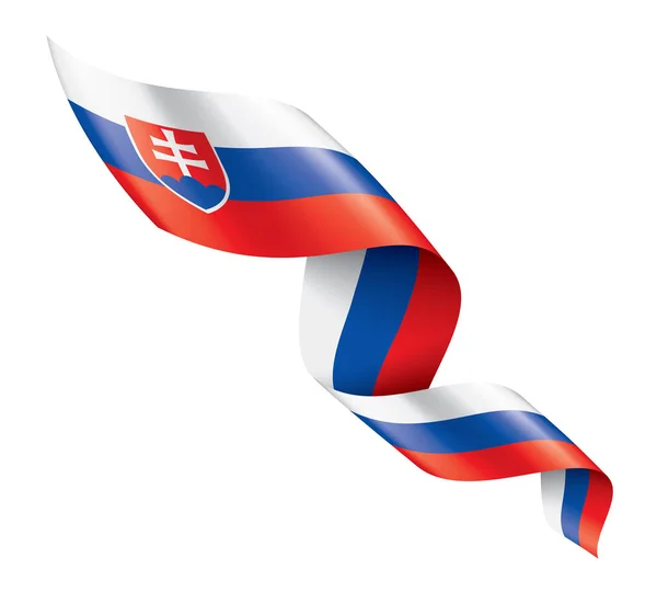 स्लोव्हाकिया ध्वज, पांढरा पार्श्वभूमीवर वेक्टर स्पष्टीकरण — स्टॉक व्हेक्टर