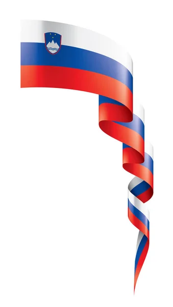 Flaga Słowenii, wektor ilustracja na białym tle — Wektor stockowy