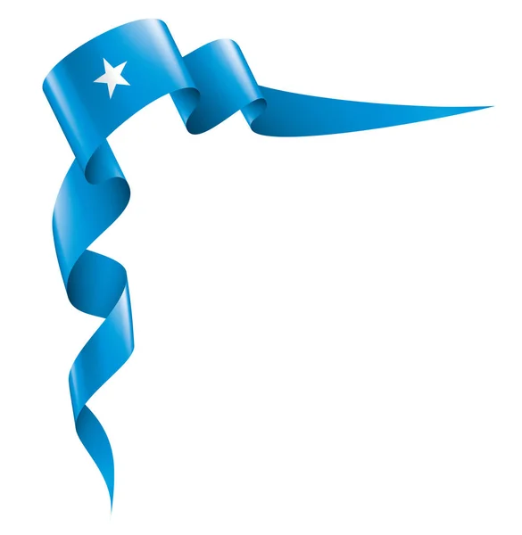 Bandera de Somalia, ilustración vectorial sobre fondo blanco — Archivo Imágenes Vectoriales