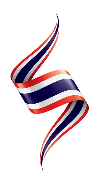 タイの国旗は、白の背景にベクトル画像 — ストックベクタ