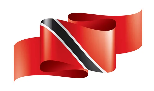 Trinidad a tobago flag, vektorové ilustrace na bílém pozadí — Stockový vektor