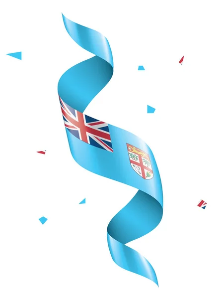 Σημαία των Φίτζι, εικονογράφηση διάνυσμα σε λευκό φόντο — Διανυσματικό Αρχείο