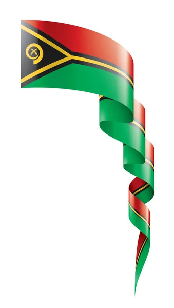Vanuatu flag, vector illustration on a white background — Stock Vector