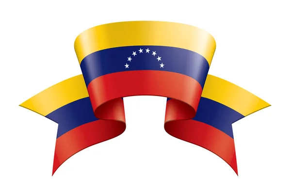 Bandera de Venezuela, ilustración vectorial sobre fondo blanco — Archivo Imágenes Vectoriales