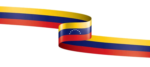 Bandera de Venezuela, ilustración vectorial sobre fondo blanco — Archivo Imágenes Vectoriales