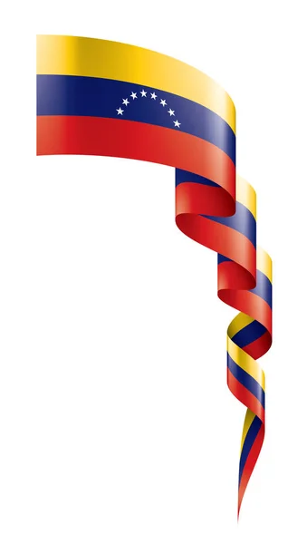 Bandera de Venezuela, ilustración vectorial sobre fondo blanco — Archivo Imágenes Vectoriales