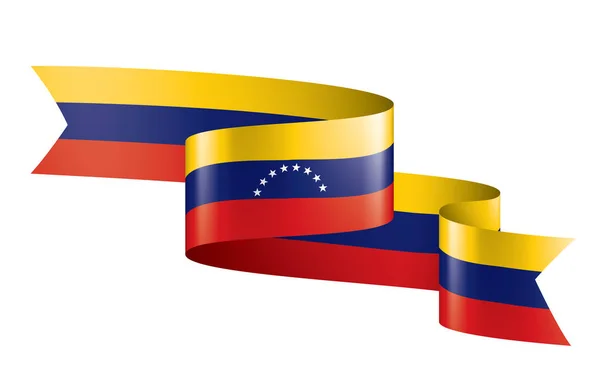 Bandera de Venezuela, ilustración vectorial sobre fondo blanco — Archivo Imágenes Vectoriales