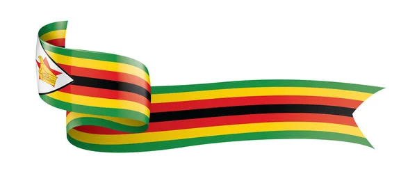 Zimbabwe flag, vector illustration on a white background — Stock Vector