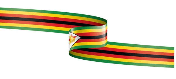 Zimbabwe flag, vector illustration on a white background — Stock Vector