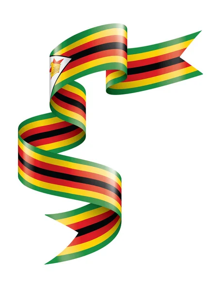 Bandera de Zimbabue, ilustración vectorial sobre fondo blanco — Vector de stock