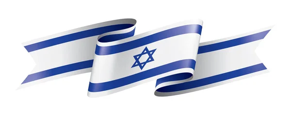 Bandera de Israel, ilustración vectorial sobre fondo blanco — Archivo Imágenes Vectoriales