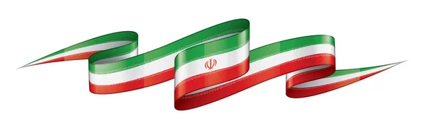 Прапор Ірану, векторний малюнок на білому тлі — стоковий вектор