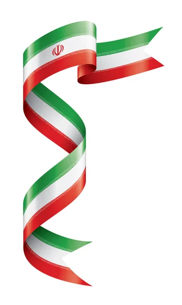이란 국기, 흰 배경 위의 벡터 일러스트 — 스톡 벡터
