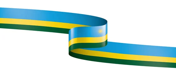 Rwanda flag, vector illustration on a white background — Stock Vector