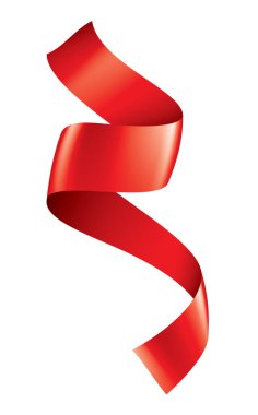 Beyaz zemin üzerine kırmızı etiket. Vektör çizim