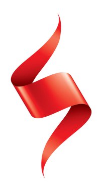 Beyaz zemin üzerine kırmızı etiket. Vektör çizim