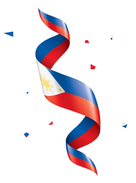 Drapeau des Philippines, illustration vectorielle sur fond blanc — Image vectorielle