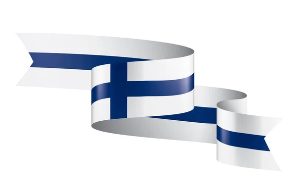 Флаг Финляндии, векторная иллюстрация на белом фоне — стоковый вектор