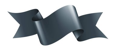 beyaz arka plan üzerinde siyah şerit. Vektör çizimi